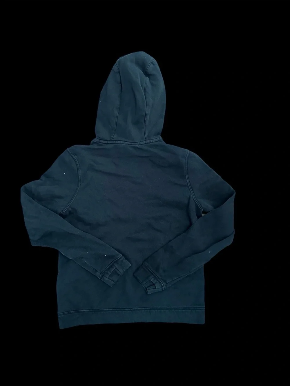Nike Kids Dark black Hoodie with White Swoosh